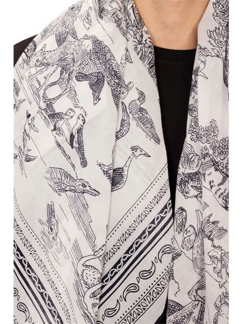 Foulard quadrato donna Reverie Bianco Inoui Editions | SQUARE 130 REVERIEBLANC